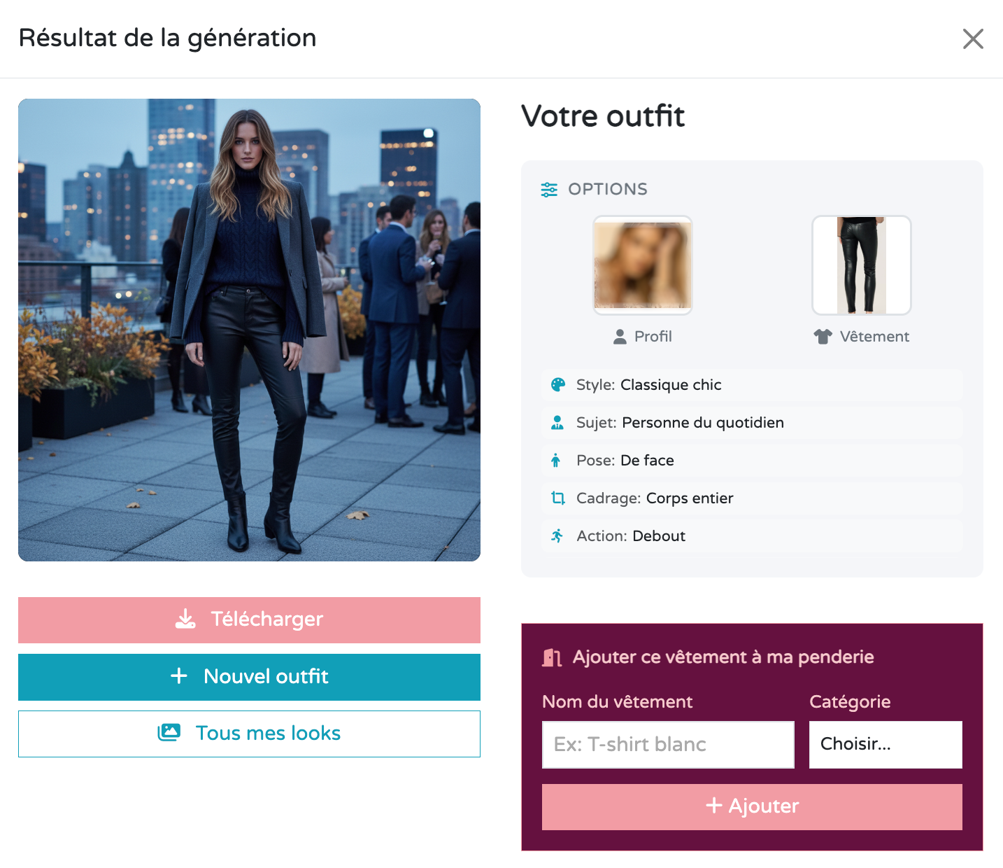 Capture d'écran de l'outil